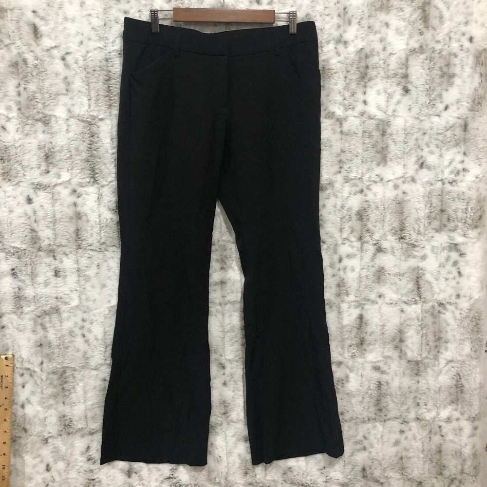 Chor Womens Black Flowy Flare Dress Pants Size 15
